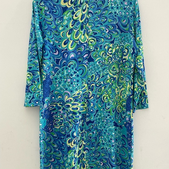 Lilly Pulitzer Blue and Green Paisley Dress - Picture 2 of 5